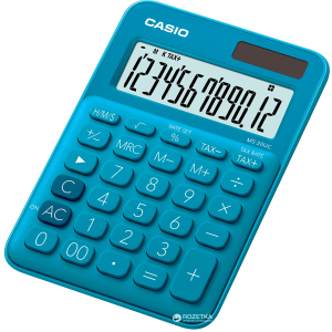 Калькулятор Casio 12 розрядний 105х149.5х22.8 (MS-20UC-BU-S-ES)