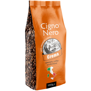 Кофе в зернах Cigno Nero Crema 1 кг (4820154091381) краща модель в Хмельницькому