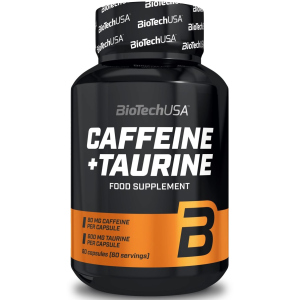 Предтренировочный комплекс Biotech Caffeine+Taurine 60 капсул (5999076234196) в Хмельницком