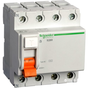 хороша модель Диференціальний автомат Schneider Electric 4 P 25 А 30 мА тип C (11460S)