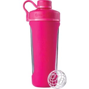 Шейкер BlenderBottle Radian Glass з кулькою 820 мл Рожевий (Glass_Pink) краща модель в Хмельницькому