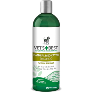 Шампунь VET`S BEST Oatmeal Med Shampoo терапевтический для собак 470 мл (vb10344) лучшая модель в Хмельницком