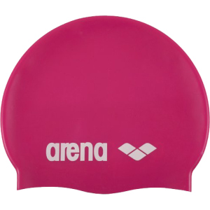 хороша модель Шапочка для плавання Arena Classic Silicone 91662-091 Fuchsia White (3468333887458)