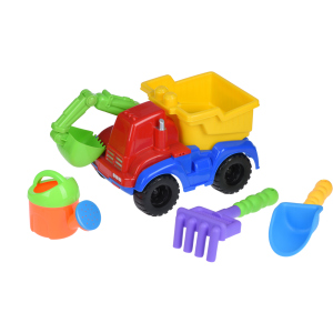 Набор для игры с песком Same Toy с Экскаватором 30 см красным 4 предмета (HY-1810WUt-1) рейтинг