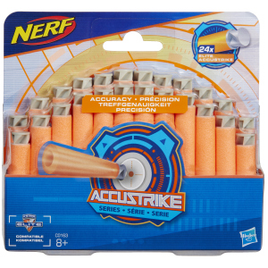 Комплект з 24 стріл для бластерів Hasbro Nerf Акустрайк (C0163) краща модель в Хмельницькому