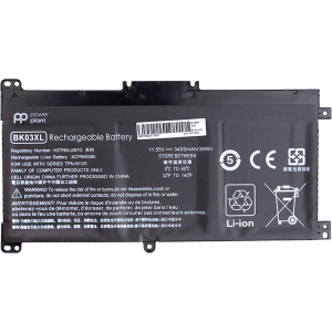 хорошая модель Аккумулятор PowerPlant для ноутбуков HP Pavilion X360 (BK03XL) 11.55V 3400mAh (NB461622)