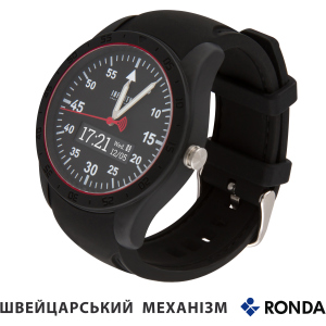 Смарт-годинник Atrix Infinitys X20 45mm Swiss Sport Chrono Black-Silicone (swwpaii2sscbs)