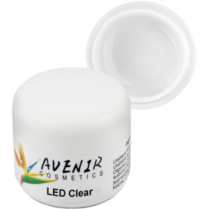 Гель для нарощування нігтів Avenir Cosmetics LED Clear 50 мл (5900308133132) ТОП в Хмельницькому