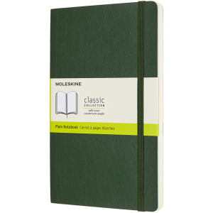 Нотатник Moleskine Classic 13 х 21 см 192 сторінки без лінівки Миртовий Зелений М'яка обкладинка (8053853600028)