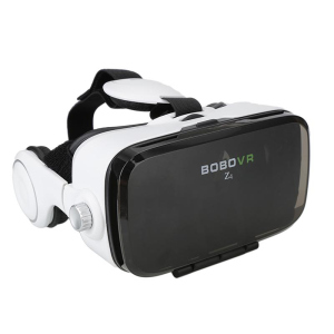 3D очки виртуальной реальности Kronos VR Box Z4 с наушниками и пультом White (par_z4) лучшая модель в Хмельницком