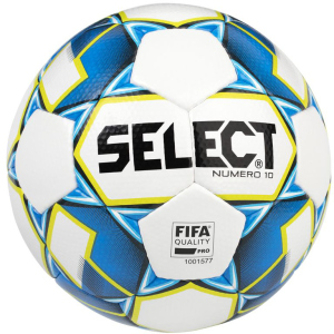 М'яч футбольний Select Numero 10 Fifa (015) №5 White-Blue (5703543200771) ТОП в Хмельницькому