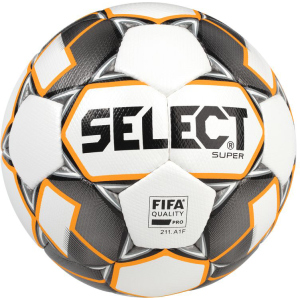 М'яч футбольний Select Super Fifa New (011) №5 White-Grey (5703543200894) в Хмельницькому