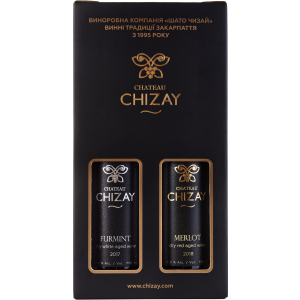 Набор вин Chateau Chizay Merlot + Furmint белое и красное сухие 0.75 л х 2 (4820001633764)