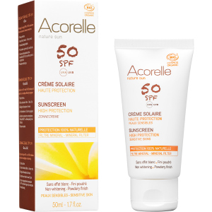 Солнцезащитный крем для лица Acorelle SPF50 органический 50 мл (3700343046112) в Хмельницком