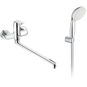 Змішувач для ванни з душовим гарнітуром GROHE Eurosmart Cosmo 26129004 (32847000+26164001) краща модель в Хмельницькому