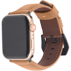 Ремешок Promate Stitch-42ML для Apple Watch 42-44 мм 1/2/3/4/5/6/SE Light Brown (stitch-42ml.lightbrown) лучшая модель в Хмельницком