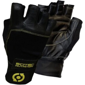 Перчатки Scitec Nutrition Glove Yellow Leather Style M Желто-черные (816532010758) лучшая модель в Хмельницком