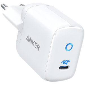 Зарядний пристрій Anker PowerPort III Mini 1 - 30W PowerIQ3.0 White (A2615L21) ТОП в Хмельницькому