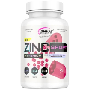 Вітаміни Genius Nutrition Zinc Citrate Sport 60 таблеток (7359203937853) ТОП в Хмельницькому