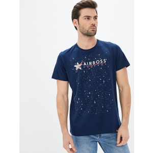 Чоловічі футболки Airboss Nasa logo space 2XL Dark blue (2000000001159_A) надійний