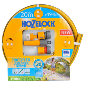 Шланг HoZelock d19 мм 20 м Ultraflex+ 4 конектори 117035 (10619kmd) надежный