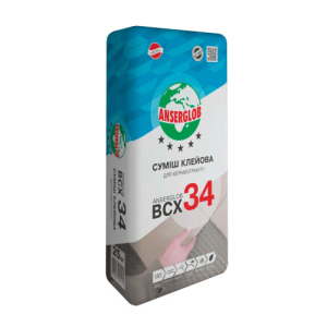 купить Смесь клеевая ANSERGLOB BCX 34 для керамогранита, 25 кг. (06540)