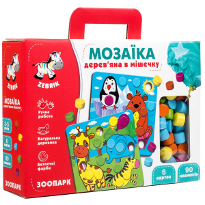 Мозаика Vladi Toys деревянная Зоопарк (ZB2002-02) (4820195057179) ТОП в Хмельницком