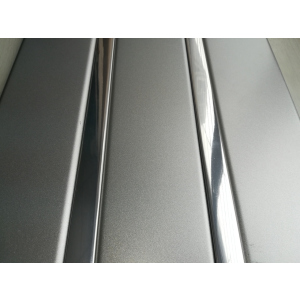 купити Рейкова алюмінієва стеля Allux срібло металік - хром дзеркальний комплект 200 см х 240 см
