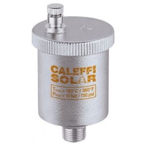 Повітровідвідник Caleffi Solar DN 3/8" для сонячних систем (з кульовим краном) 250131 в Хмельницькому