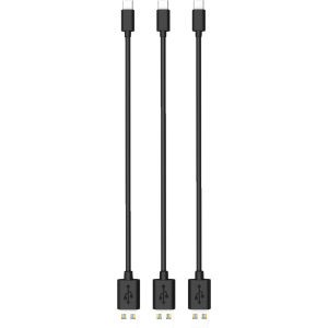 Кабель Timstool USB to Type-C 0.21 м 3 шт Black (DC21-TC-BL) в Хмельницькому