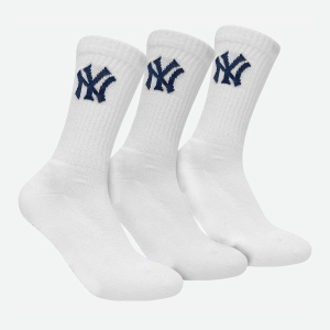 Шкарпетки New York Yankees 3 pk Crew 15100002-1001 31-34 р 3 пари Білі (8718984008951) ТОП в Хмельницькому