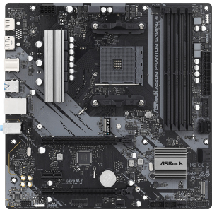 Материнська плата ASRock A520M Phantom Gaming 4 (sAM4, AMD A520, PCI-Ex16) ТОП в Хмельницькому