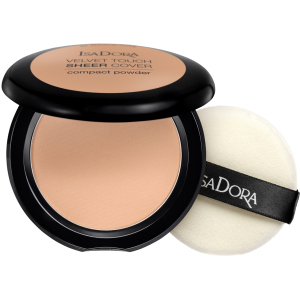 Пудра для обличчя Isadora Velvet Touch Sheer Cover Compact Powder 46 warm beige 10 г (7317852149461) ТОП в Хмельницькому