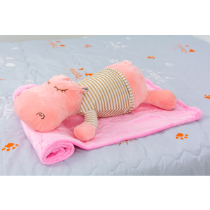 Плед дитячий MirSon №1062 Hippopotamus Pink 100х160 (2200003094060)