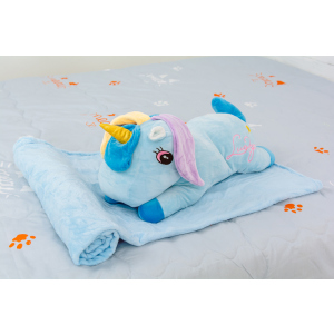 Плед детский MirSon №1068 Unicorn with Blue Mane 100х160 (2200003094190) лучшая модель в Хмельницком