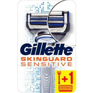 Станок для бритья мужской (Бритва) Gillette SkinGuard Sensitive с 2 сменными картриджами (7702018486342) в Хмельницком