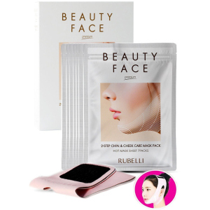 Набір для підтяжки контуру обличчя Rubelli бандаж+тканинна маска Beauty Face 2-Step