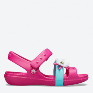 хороша модель Сандалії Crocs Keeley Charm 205486-6X0-C7 23-24 Рожеві (191448275416)