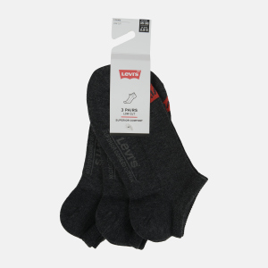 Набор носков Levi's 903050001-267 35-38 3 пары Anthracite Melange/Black (8718824981499) ТОП в Хмельницком