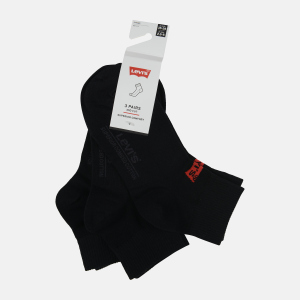 Набор носков Levi's 903051001-884 35-38 3 пары Jet Black (8720245101141) лучшая модель в Хмельницком