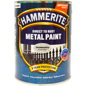 Фарба Hammerite Metal Paint Hammered - глянсова фарба алкідна по металу, захисна, чорна, 5 л (5126349) в Хмельницькому