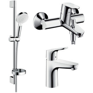 Набір змішувачів HANSGROHE Focus 1092019 (31607000+31940000+26553400) краща модель в Хмельницькому