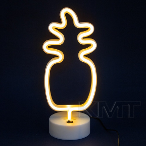 Неоновий світильник LED Lights Pineapple Декоративна LED лампа "Ананас" White