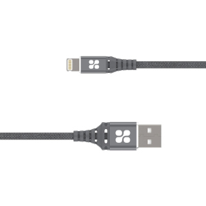 Кабель Promate NerveLink-i USB/Lightning MFI 2.4А 1.2 м Grey (nervelink-i.grey) в Хмельницком