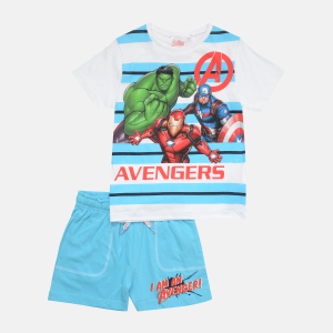 Комплект (футболка + шорти) Disney Avengers C UE1067 116 см Білий (3609084714567) в Хмельницькому