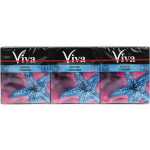 Упаковка презервативів Viva Точкові 36 шт (9556564081739)