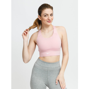 Спортивний топ Nike W Nk Swsh Lngln Bra CZ4496-630 XS Світло-рожевий (194502726060) ТОП в Хмельницькому