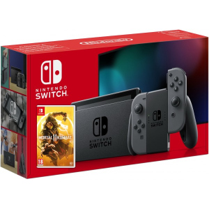 Nintendo Switch Gray (Upgraded version) + Гра Mortal Kombat 11 (російська версія) ТОП в Хмельницькому