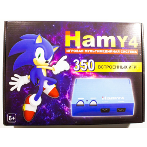 Игровая приставка Hamy 4 Черная (+350 игр. Поддержка игр Денди + Сега МД2. Поддержка карт памяти)