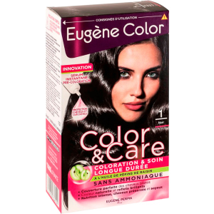 Фарба для волосся Eugene Perma без аміаку Color &amp; Care 1 Чорний 125 мл (3140100336191) ТОП в Хмельницькому